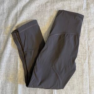 Lululemon Wunder Under Crop Hi-Rise Awaken 21" Dark Shadow Gray 6